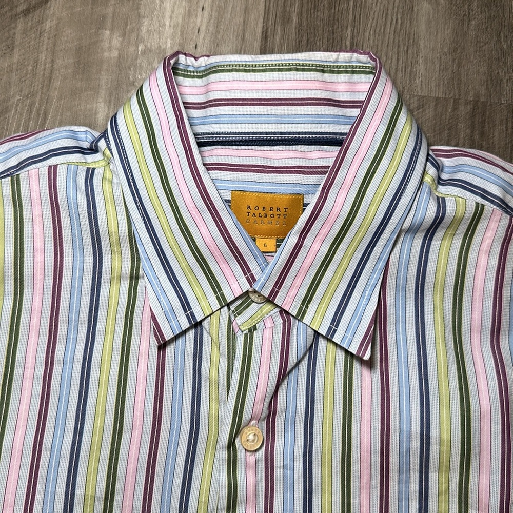 Robert Talbott Caramel Long Sleeve Button Down - … - image 6